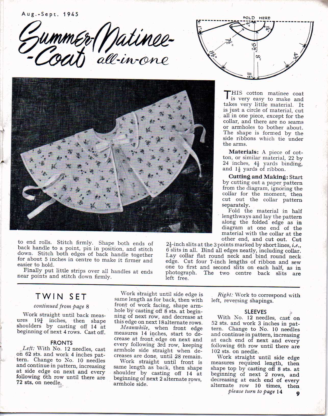 Stitch Aug 1945 P8 – Vintage Knitting Pattern Archive