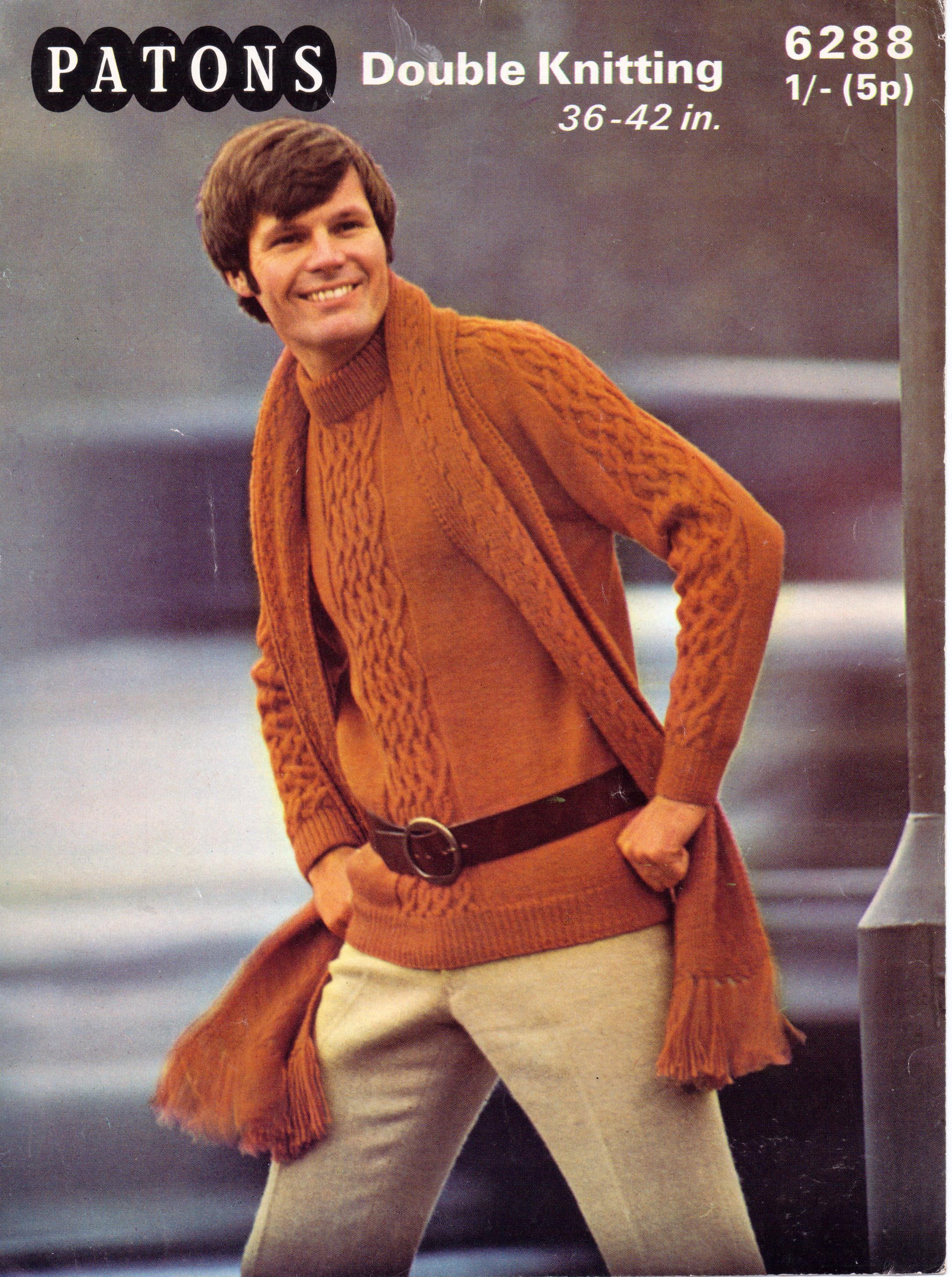 Groovy Men's Sweater \u0026 Scarf Combo from 